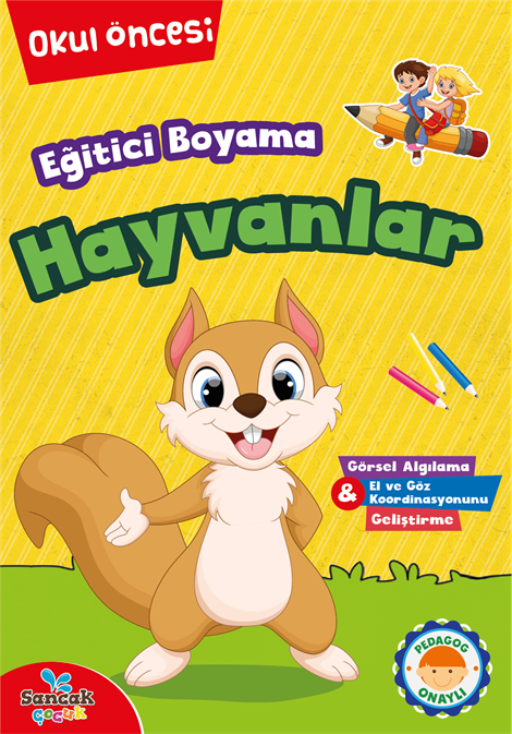 Eğitici Boyama - Hayvanlar - 9786257873765