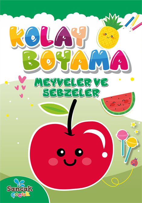 Kolay Boyama - Meyveler ve Sebzeler - 9786257873260