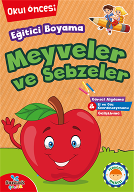 Eğitici Boyama - Meyveler ve Sebzeler - 9786257873758